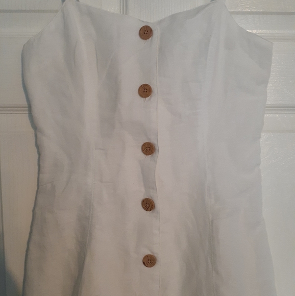 NWT Urban Outfitters White Button Down Dress - Picture 6 of 9